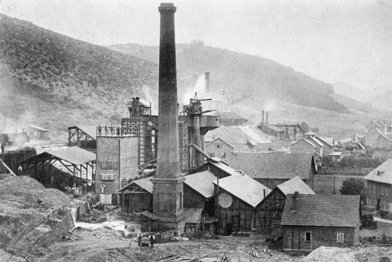 Eiserner Hütte im Siegerland um 1880