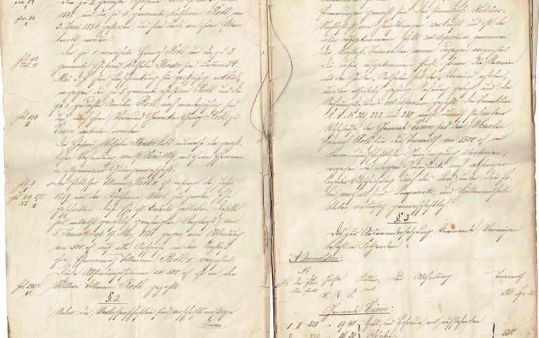 Familienurkunde von 1869 aus dem Archiv der Familie Grisse